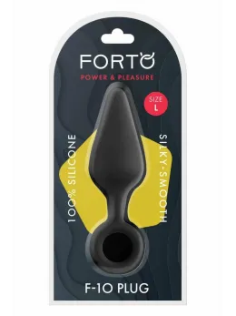 FORTO F-10 Silicone Plug Large Black with Pull Ring - Premium Flexible Design
