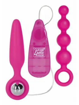 Booty Call Booty Vibro Kit - Silicone Intimate Set with Vibrating Bullet