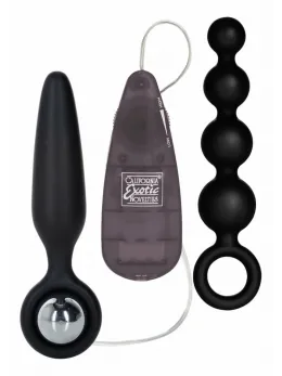 Booty Call Booty Vibro Kit - Multi-Function Silicone Set with Vibrating Bullet