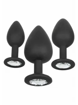 CalExotics Silicone Gem Anal Kit - 3-Piece Graduated Plug Set