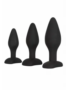 CalExotics Silicone Anal Exerciser Kit 3-Piece Graduated Set Black