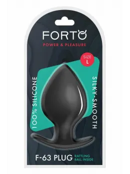 FORTO F-63 Rattler Spade Large Black Premium Silicone Plug