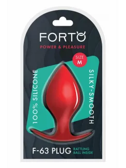 FORTO F-63 Rattler Spade Medium Red Premium Silicone Plug