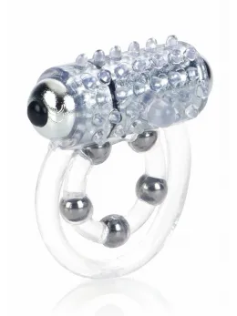 Maximus 4 Bead Intimate Support Ring with Vibrating Bullet, Waterproof