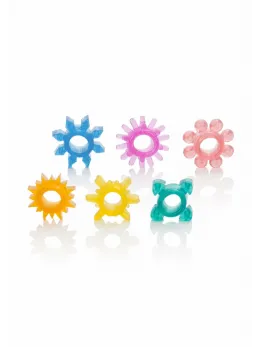 Senso 6 Pack Colorful Textured Support Rings TPR Set