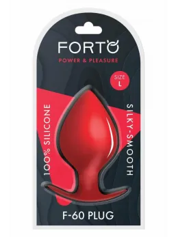 FORTO F-60 SPADE Large Red Premium Silicone Plug, Anchor Base