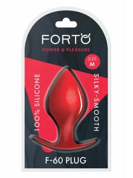 FORTO F-60 Spade Medium Red Premium Silicone Plug 100% Silky-Smooth