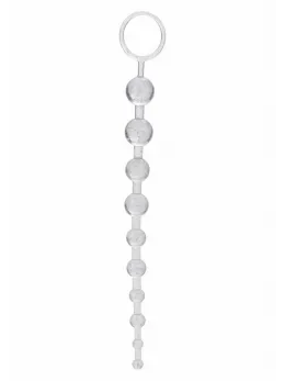 Platinum X-10 анални топчета с нарастващ размер, златисти, 28 см