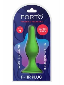 FORTO F-11R RATTLER LUNGO Medium Green Silicone Intimate Device