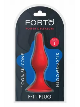 FORTO F-11 LUNGO Small Red Premium Silicone Model with Suction Base