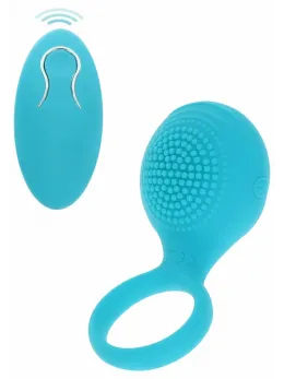 ToyJoy Tickle Brush C-Ring Vibrating Silicone Intimate System Black