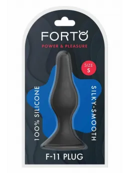 FORTO F-11 LUNGO Small Black Premium Silicone Model with Suction Base