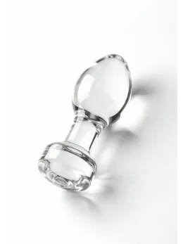 TOYJOY GLASS WORXX Stargazer Glass Plug Medium Clear
