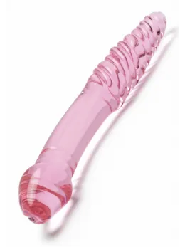 TOYJOY GLASS WORXX Dual-Ended Rhinestone Wand Pink Glass 21 cm