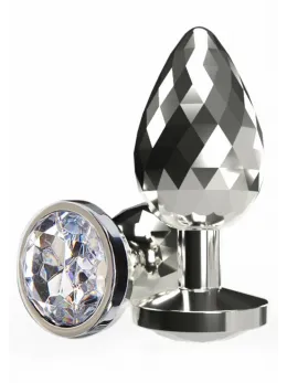 TOYJOY Disco Diamond Plug Large Aluminum Gem Base Silver