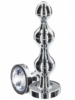 TOYJOY Diamond Star Beads Large Aluminium Plug with Silver Jewel