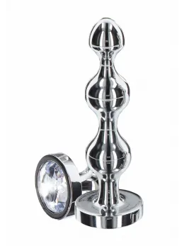 TOYJOY Diamond Star Beads Small Aluminium Plug with Silver Jewel