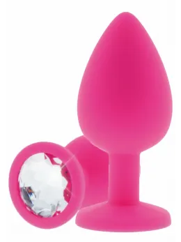 TOYJOY Diamond Booty Jewel Large Silicone Plug with Gemstone Accent