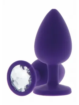 TOYJOY Diamond Booty Jewel Medium Silicone Plug with Gemstone Accent