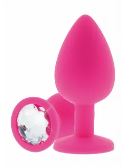 TOYJOY Diamond Booty Jewel Medium Silicone Plug with Gem Accent