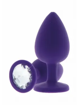 TOYJOY Diamond Booty Jewel Small Silicone Plug with Gemstone Accent
