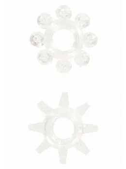 TOYJOY Power Stretchy Rings 2 pcs Flexible TPE Set for Men