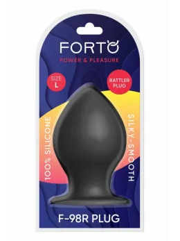 FORTO F-98R Rattler Cone Large Black Premium Silicone Plug