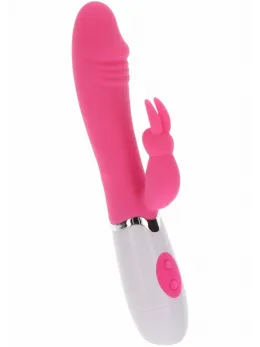 ToyJoy Funky Rabbit Vibrator Silicone Multi-Mode Splashproof Pink
