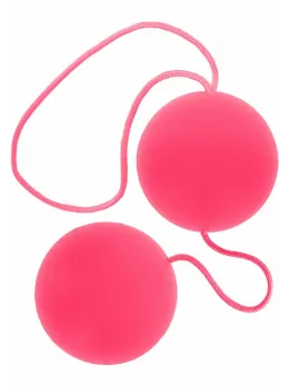 ToyJoy Funky Love Balls Silicone Weighted Intimate Trainer Pink 8713221328250
