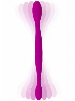 TOYJOY Infinity Double Flexible Silicone Intimate Device, USB, Purple