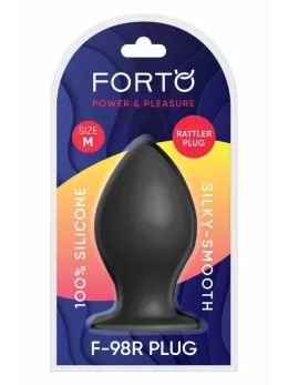 FORTO F-98R Rattler Cone Medium Black Premium Silicone Plug