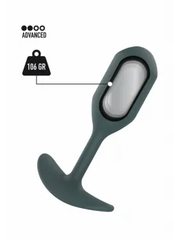 ToyJoy The Player Silicone Weighted Plug 106g Black 11cm