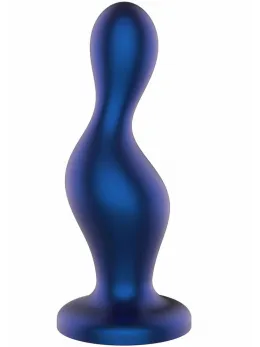 TOYJOY The Hitter Metal Blue Silicone Anal Plug - Tapered Base Design