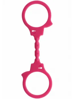 ToyJoy Stretchy Fun Cuffs Silicone Flexible Hand Restraints Black