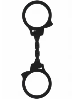 ToyJoy Stretchy Fun Cuffs Silicone Flexible Restraint System Black