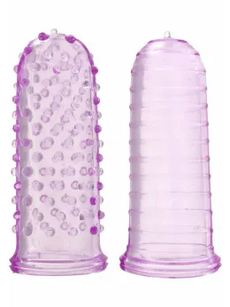 ToyJoy Sexy Finger Ticklers TPR Finger Sleeve with Textured Surface Clear