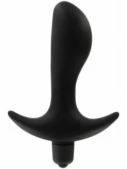 TOYJOY Private Dancer Silicone Vibrating Plug with Flared Base Black