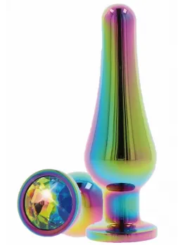 TOYJOY Twilight Bum Bijou Large Aluminium Plug with Rainbow Jewel