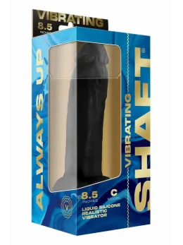 SHAFT Vibrating Model C 8.5 Inch Black FLEXISKIN™ Silicone, Remote
