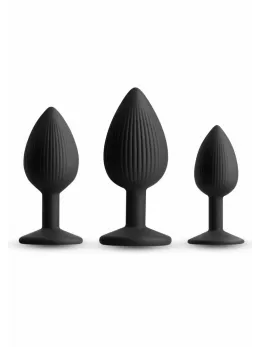 NS Novelties Renegade Triple Ace Kit Silicone Plug Set with Suction Base, 3 Sizes