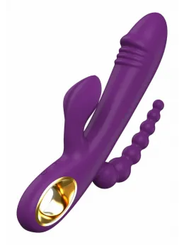 ToyJoy Caleona Triple Temptation Multi-Zone Vibrator Pink 10 Modes 8713221841834