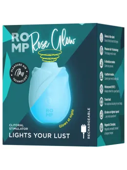 ROMP Rose Glow Air Pulse Intimate Device, Glow-in-the-Dark, 7.6 cm