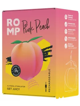 ROMP Pink Peach Compact Air Pulse Stimulator, Waterproof, Silicone