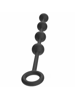 Extreme Heavy силиконови анални топчета с тежест, черни, средни, 34,5 см