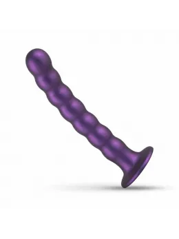 No-Parts Metallic Purple Intimate Silicone Model with Suction Base 17cm