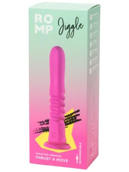 ROMP Jiggle Thrusting Silicone Intimate Device with Suction Cup, Purple