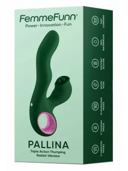 FemmeFunn Pallina Dark Green Intimate Massager, 11 Modes, Waterproof