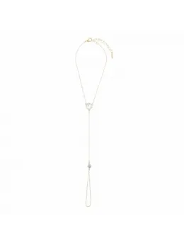 Otazu Harmony Crystal Anklet Transparent - Elegant Adjustable Chain One Size