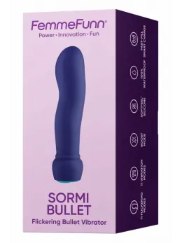 FemmeFunn Sormi Bullet Dark Purple - Compact Silicone Vibration System