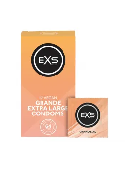 EXS Grande Extra Wide Latex Protection 12-Pack 64mm Nominal Width